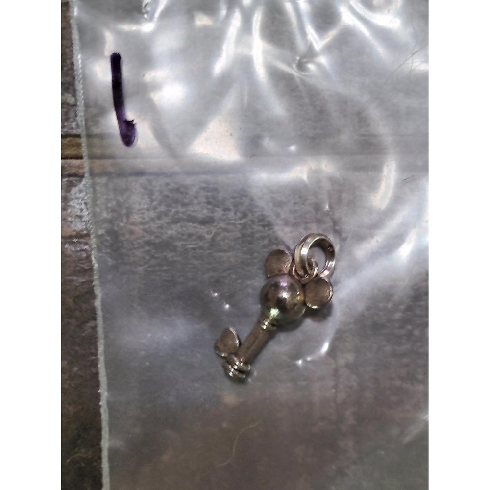 charm pendant Mickey Mouse / ears key Silver 925 vintage